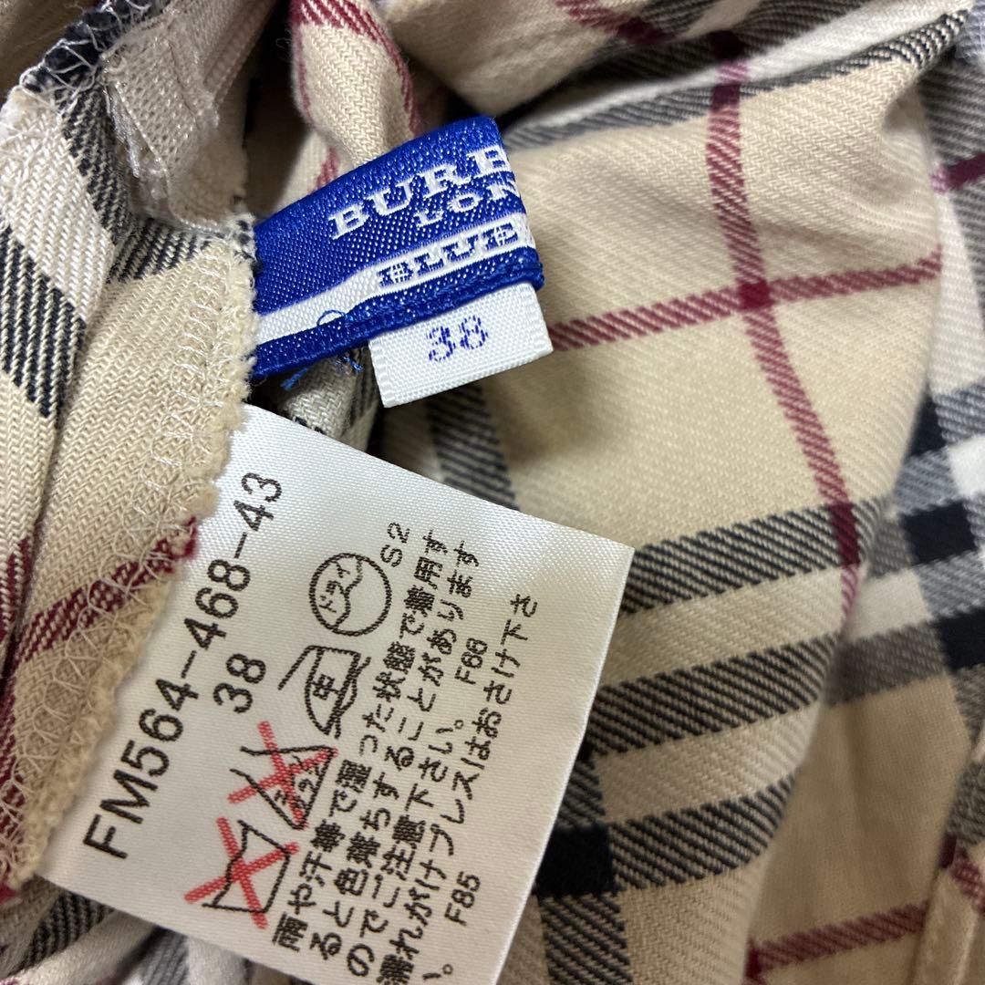 Burberry チェック柄ノースリーブワンピース