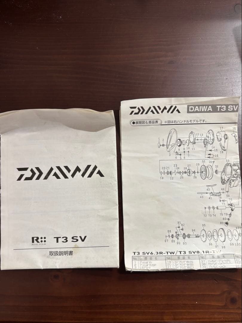 Daiwa ダイワ T3 SV 6.3Ｌ-TW ベイトリール 箱・説明書付き