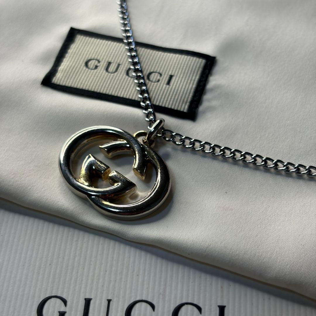 GUCCI グッチ インターロッキング チャーム&ネックレス