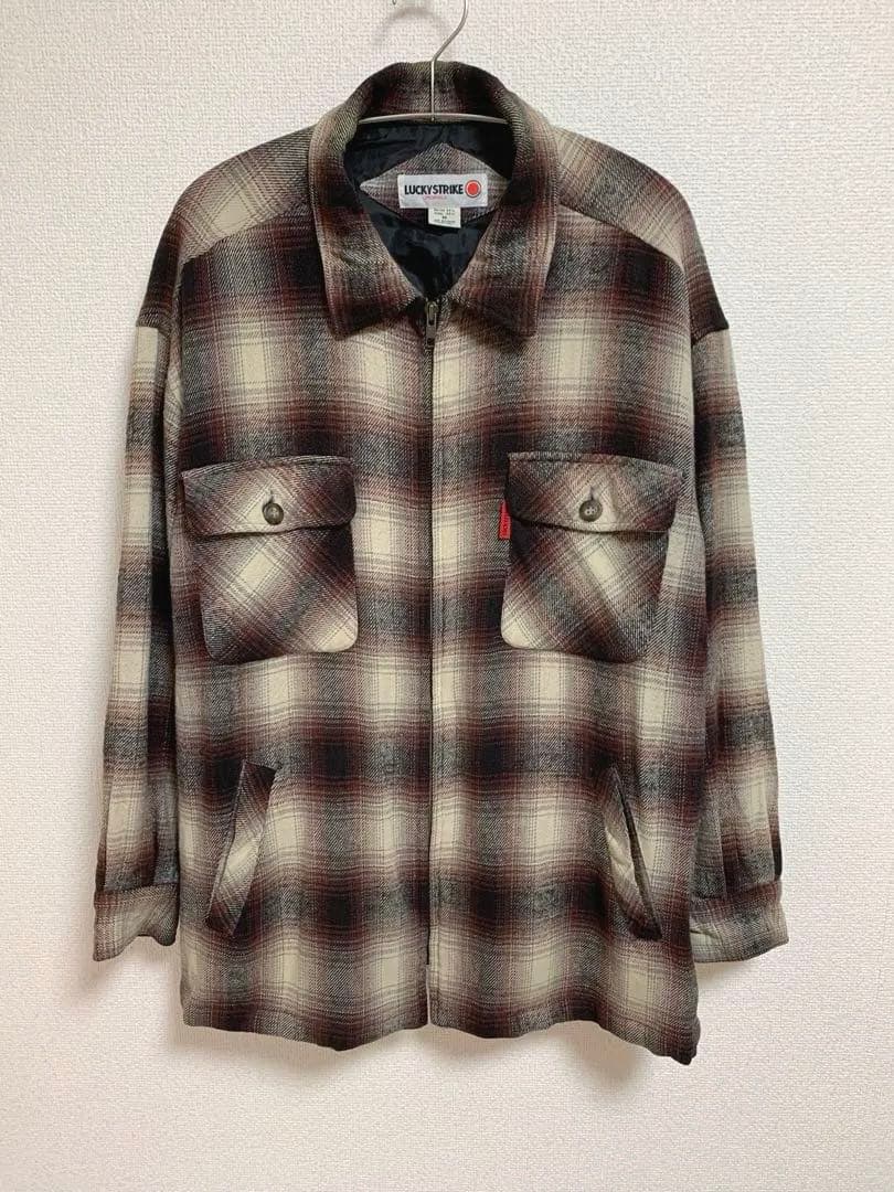 め*ね様 【90s】LuckyStrike ombre check flanne