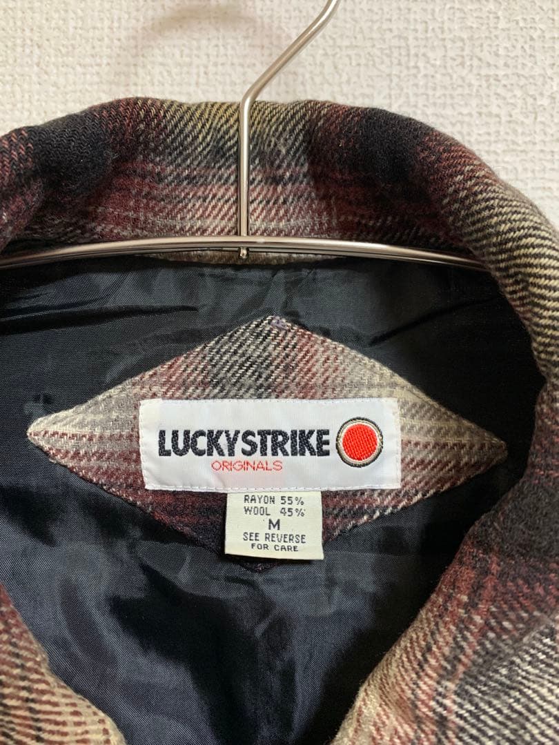 め*ね様 【90s】LuckyStrike ombre check flanne