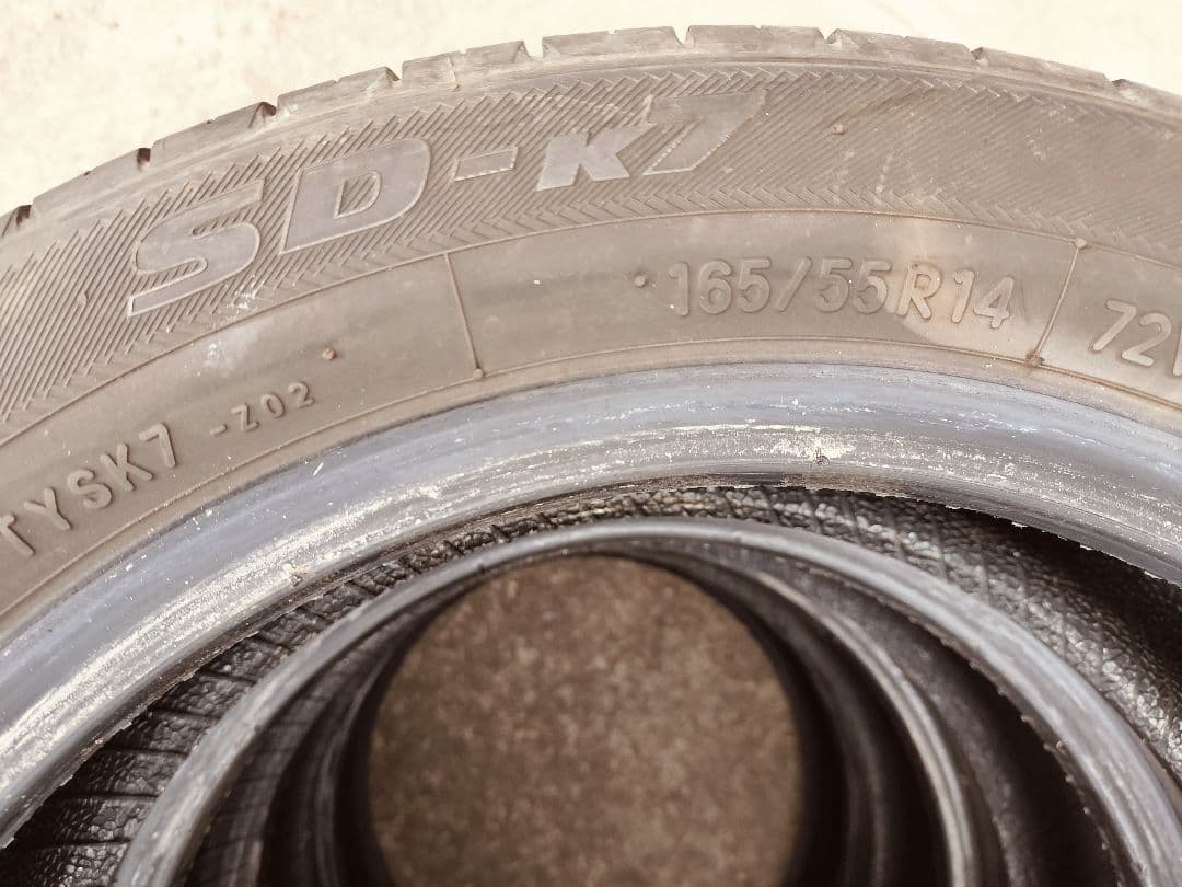 TOYO 165/55R14 2022年製 7部山