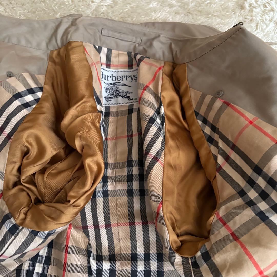 バーバリー Burberry トレンチコート ノバチェック ベルト S 白タグ