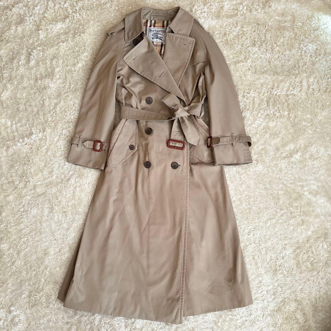バーバリー Burberry トレンチコート ノバチェック ベルト S 白タグ