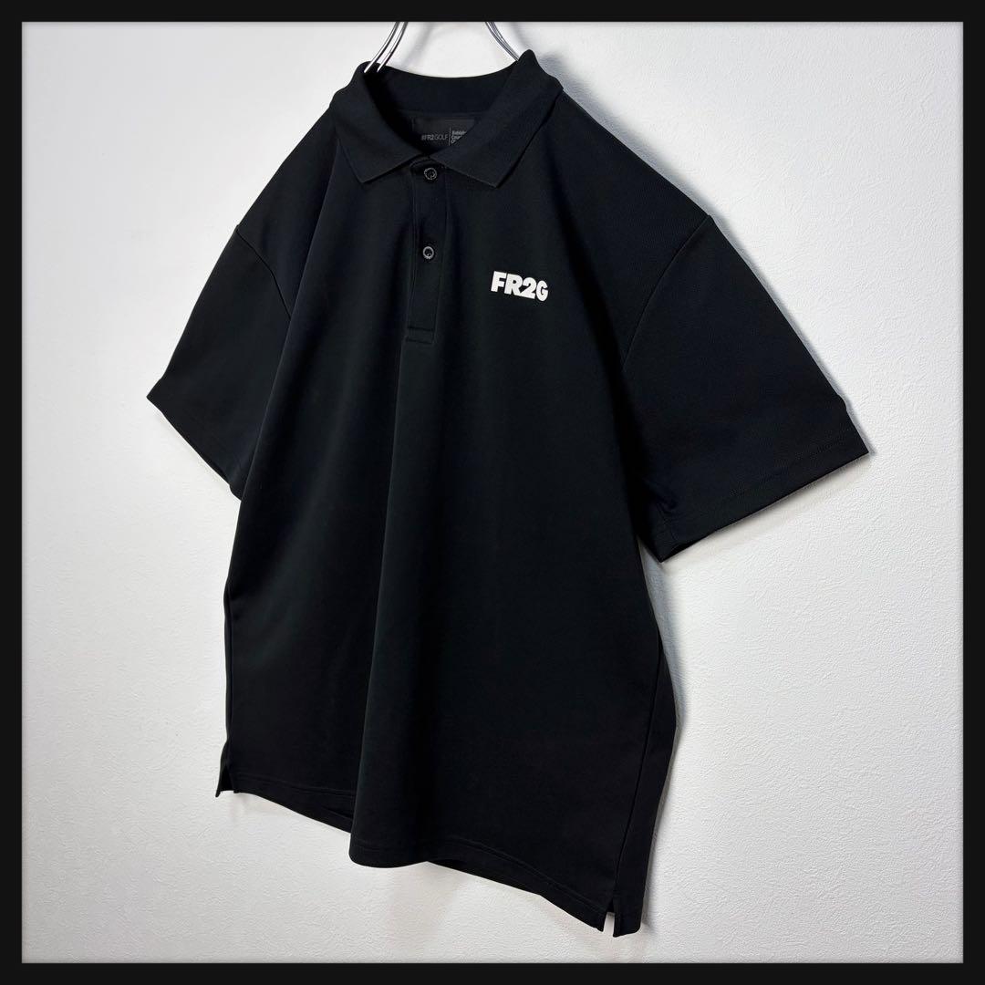 【即完売デザイン】FR2 ゴルフ ペイズリー ビッグロゴ ポロシャツ L 美品