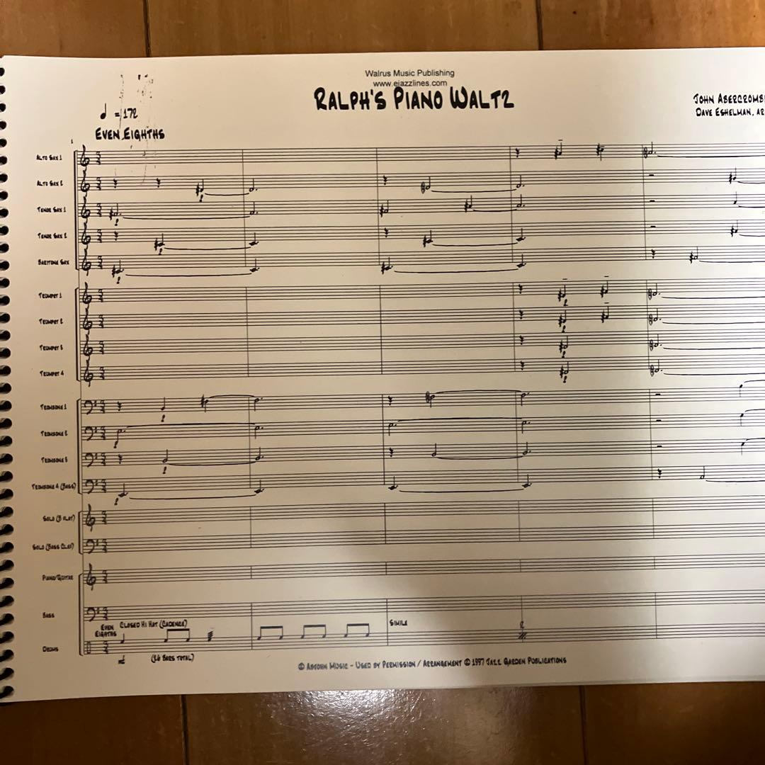 Ralph's Piano Waltz ビッグバンド中古譜面