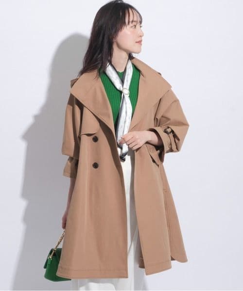 【美品】ジャスグリッティー☆レディAライントレンチコート　スプリングコート