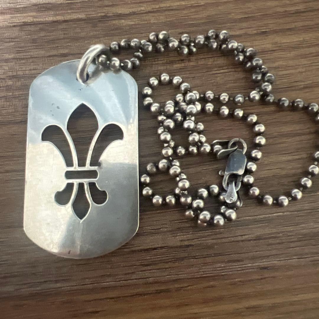 Chrome Hearts BSフレア ドッグタグ ラージ 純正付正規品925付