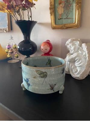 中国 汝窯 青釉 香炉 陶器 陶芸 香道具 仏具 官窯