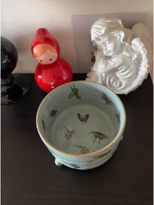 中国 汝窯 青釉 香炉 陶器 陶芸 香道具 仏具 官窯