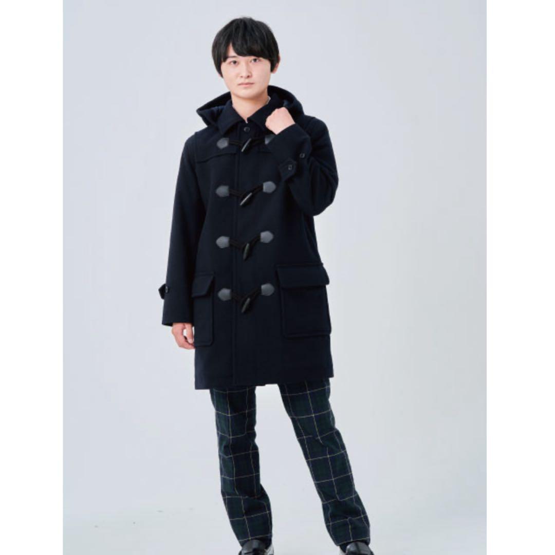 KANKO 学生ネイビー ダッフルコート フード付き