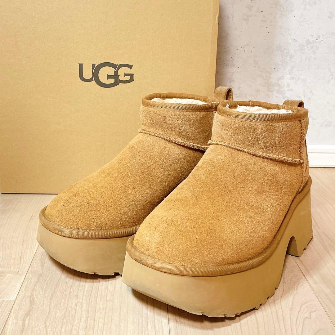【完売品】UGG アグ クラシック ウルトラ ミニ ニューハイツ 厚底