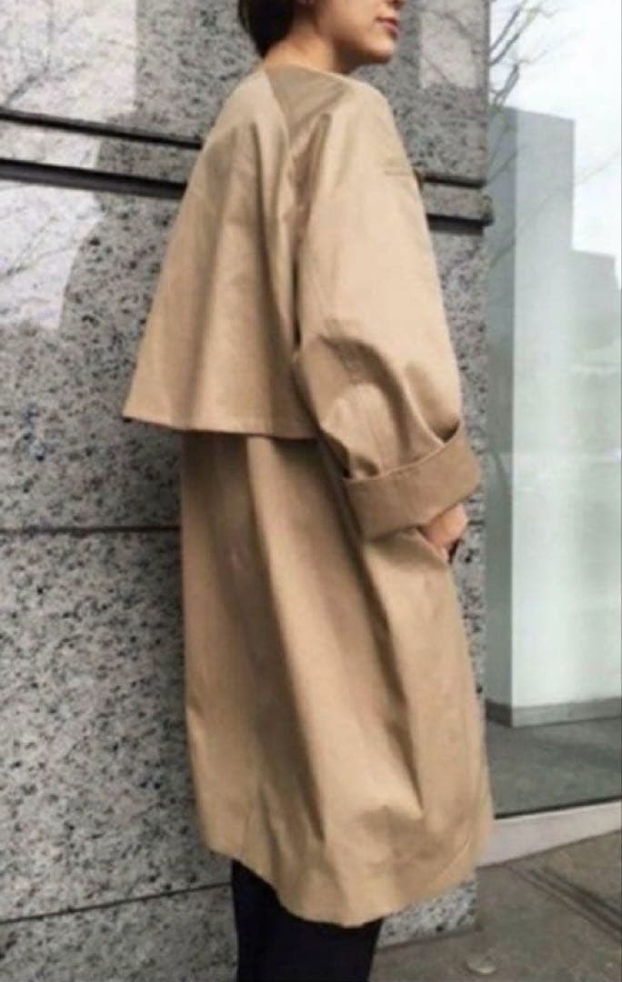Deuxieme Classe ドゥーズィエムクラスギャバノーカラーコート