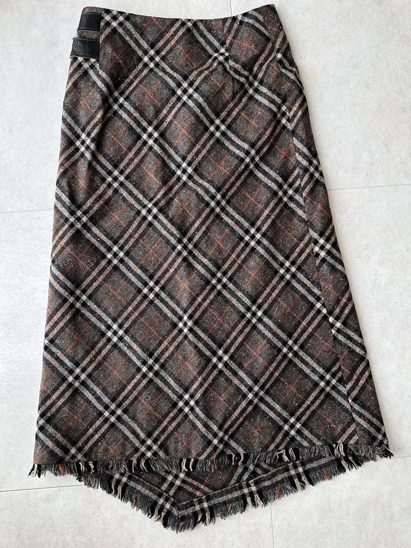 バーバリー ロンドン BURBERRY チェック柄 ロングスカート