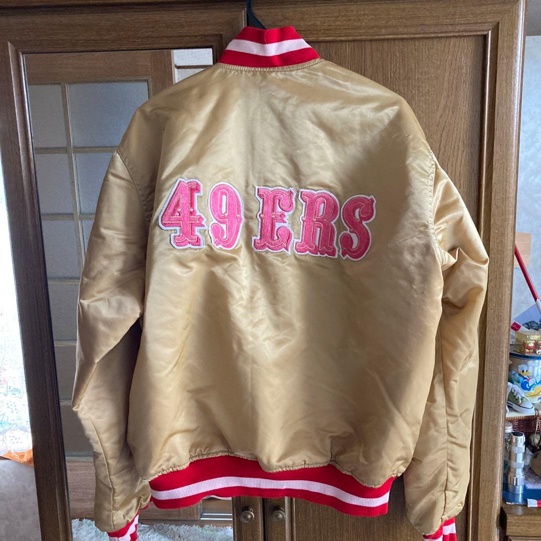 値下げ　スターター　NFL 49ers アワードジャケット　スタジャン　希少古着