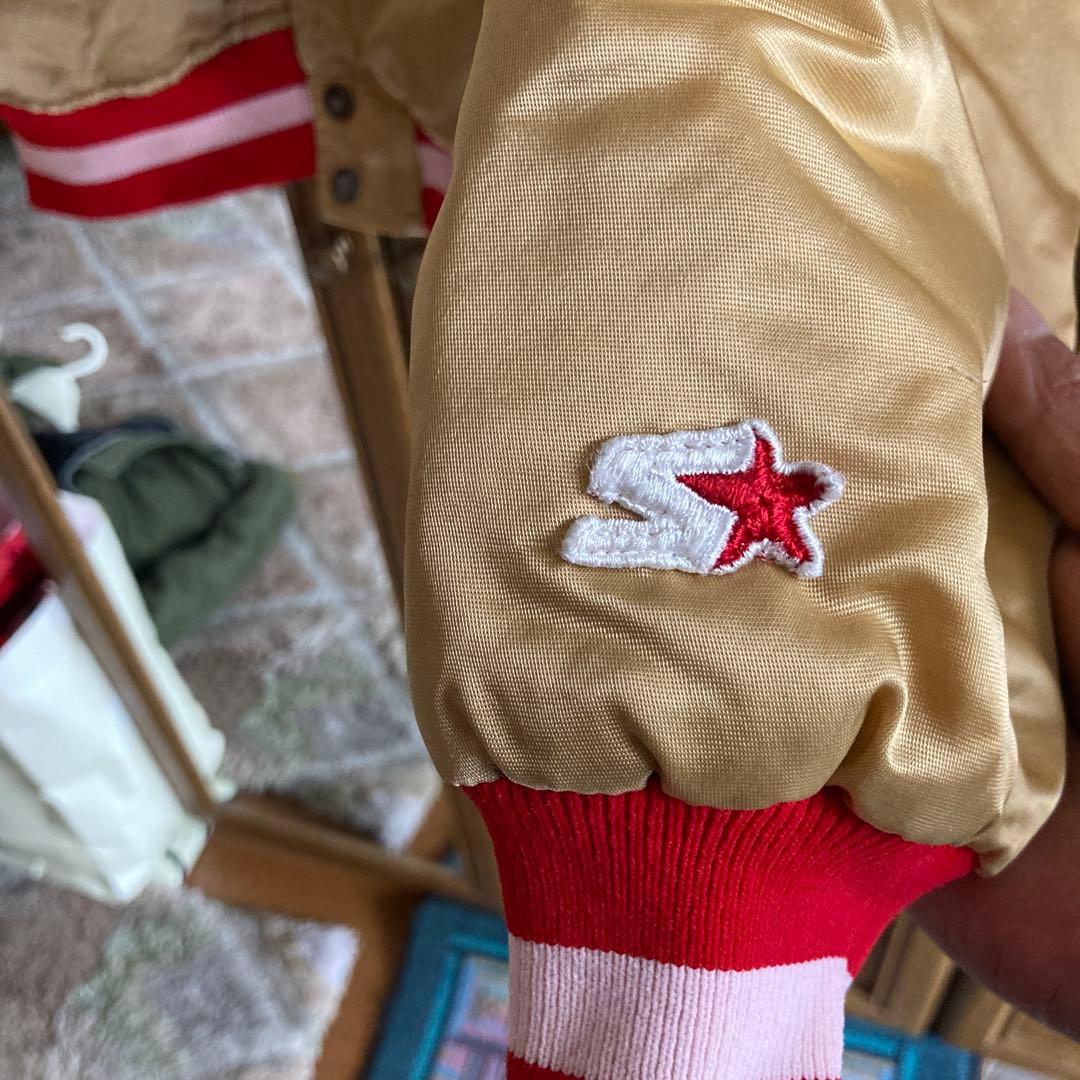 値下げ　スターター　NFL 49ers アワードジャケット　スタジャン　希少古着