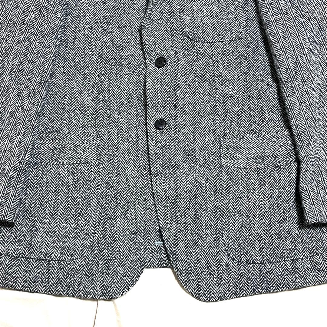 【AW2020美品XL】ハリスツイード　テーラードジャケット　ヘリンボーン　近年