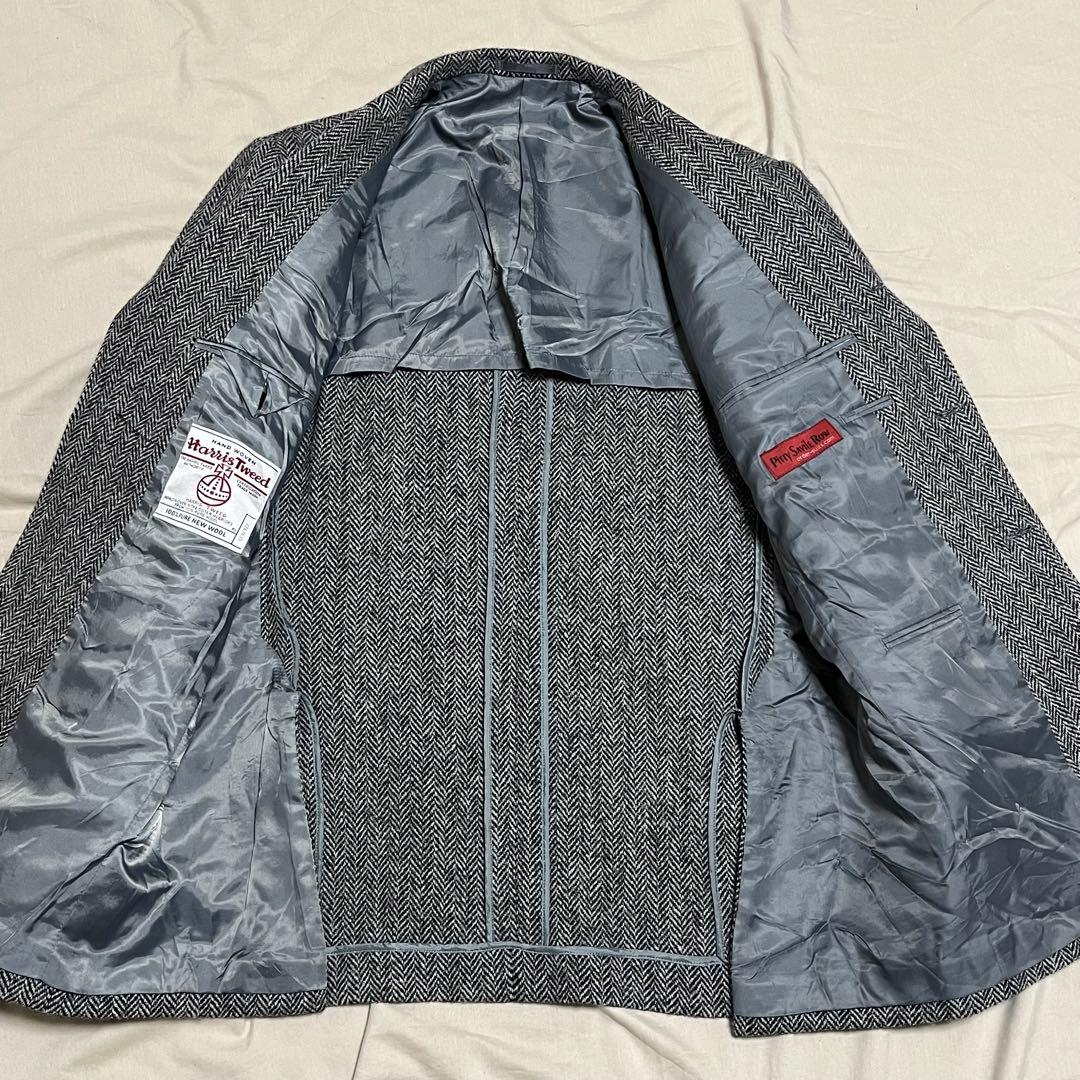 【AW2020美品XL】ハリスツイード　テーラードジャケット　ヘリンボーン　近年