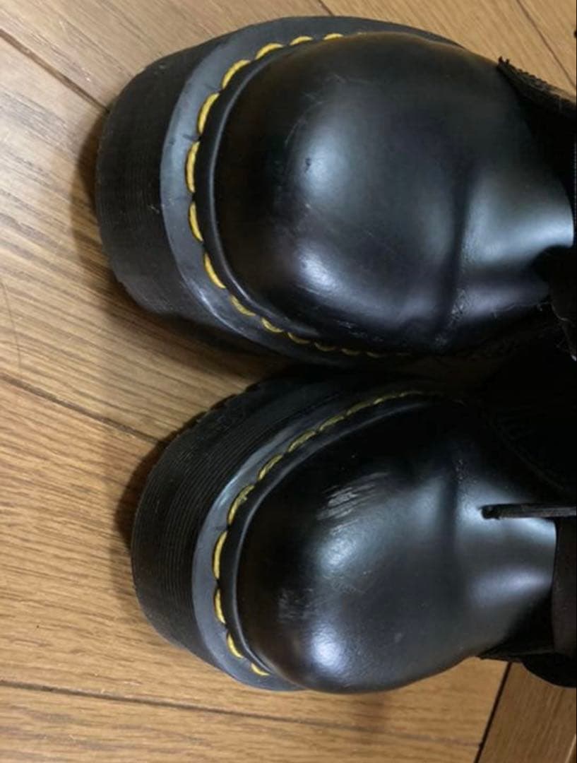 【美品】Dr.Martens★JADON 8ホール UK3 厚底サテンシューレス