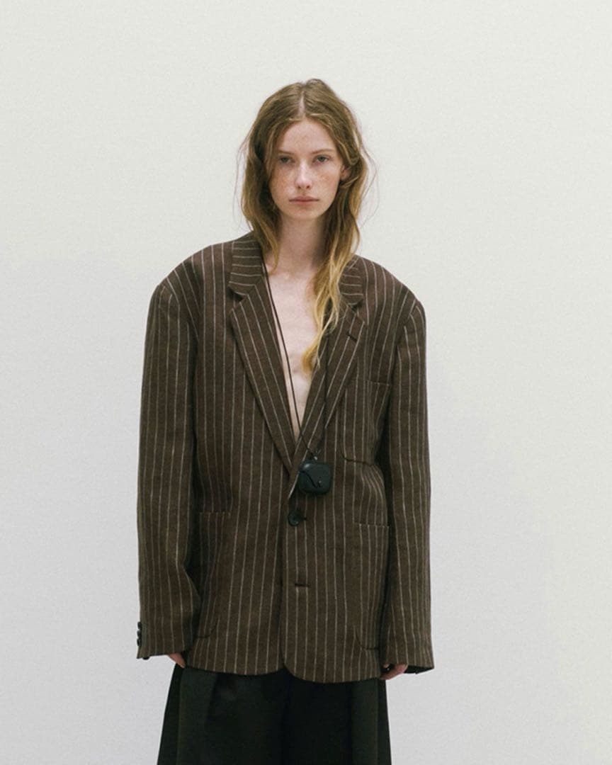 ジャケット・アウター TODAYFUL / Boyfriend Stripe Linen Jacket