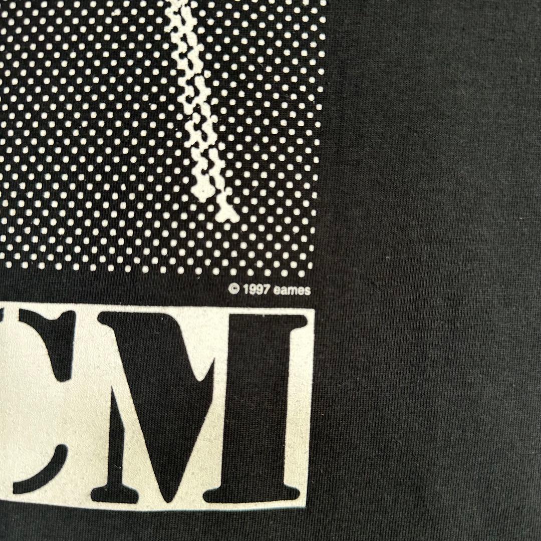 90s eamas DCM 椅子グラフィック メンズ　Tシャツ 黒 美品