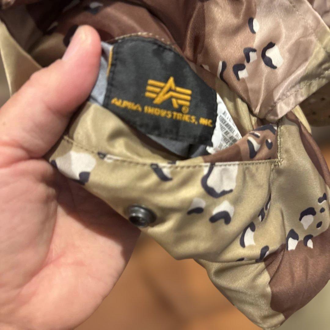 アルファ社製　別注デザートカモ　ma-1 XL
