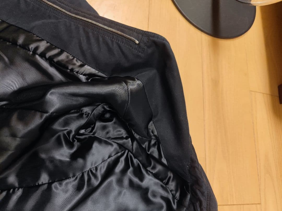 EMPORIO ARMANI 黒コート レディース40 美品 上品シルエット