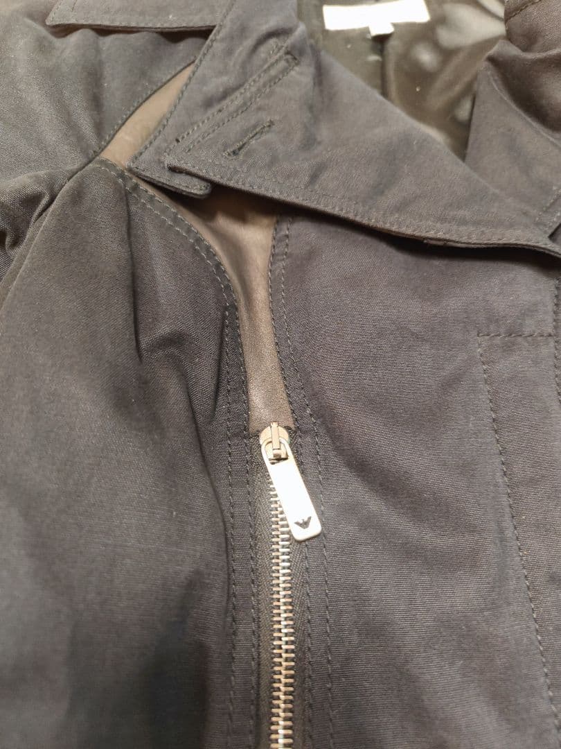 EMPORIO ARMANI 黒コート レディース40 美品 上品シルエット