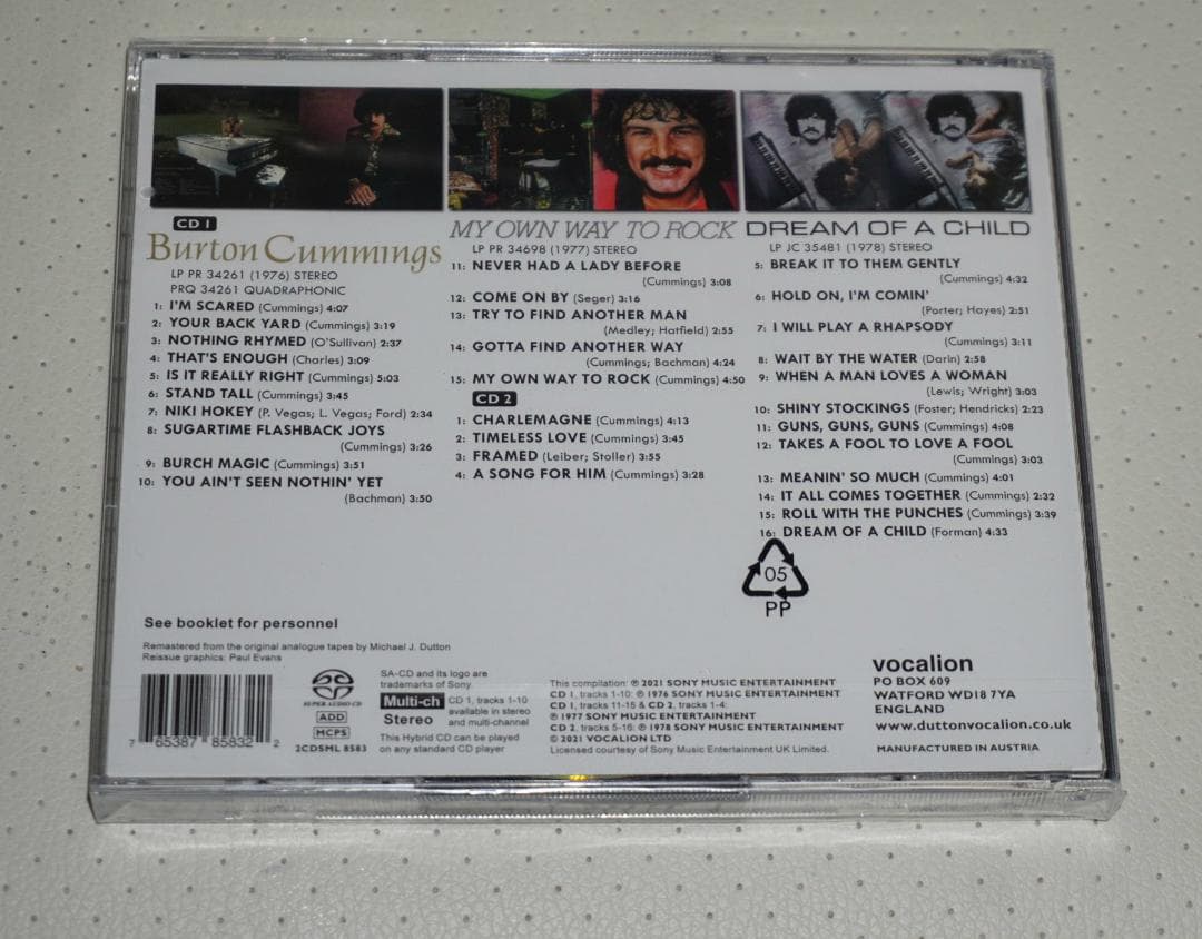 廃盤　SACD　Burton Cummings　未開封・新品
