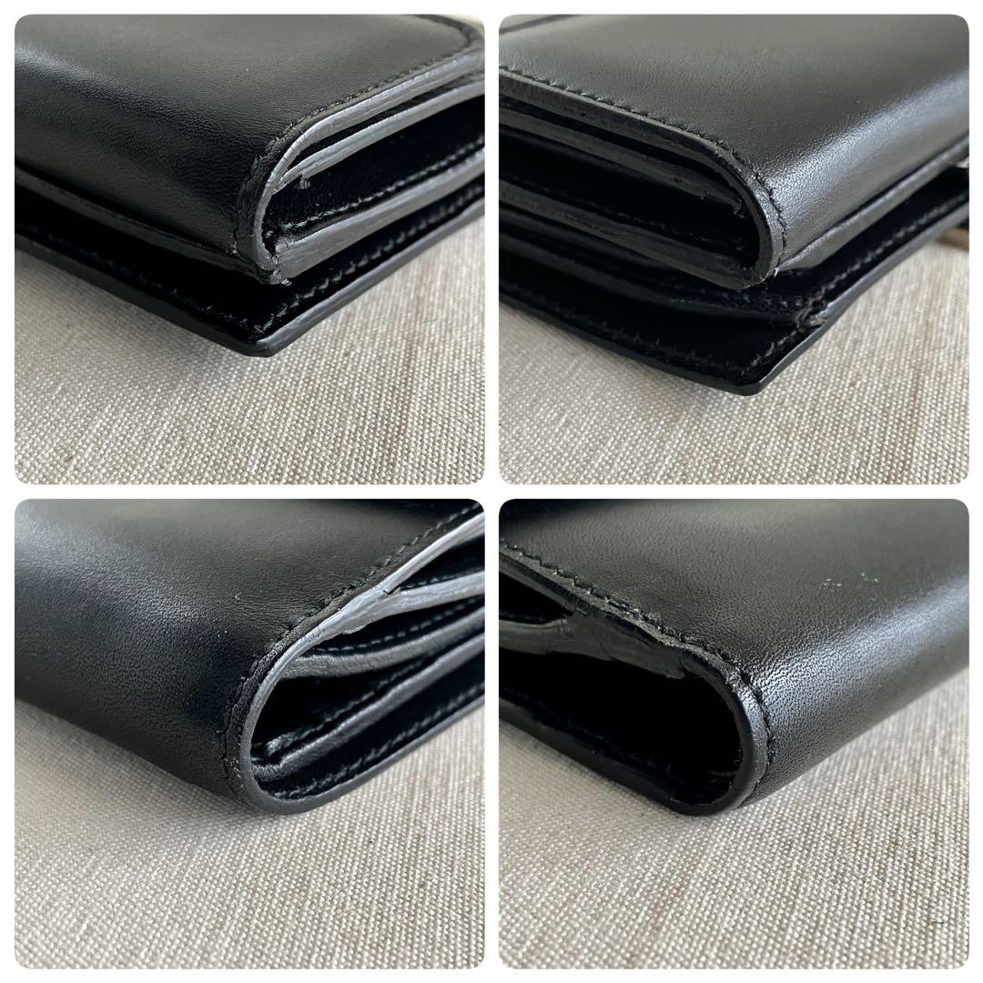 GUCCI Compact Wallet Black Leather 財布 黒