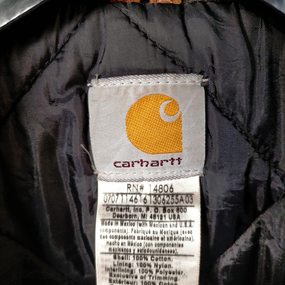 リ*ヘ様 Carhartt トラディショナルジャケット　短丈 L 企業ロゴ　メキ