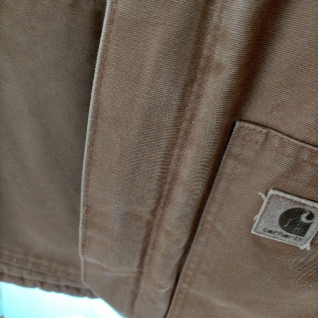 リ*ヘ様 Carhartt トラディショナルジャケット　短丈 L 企業ロゴ　メキ