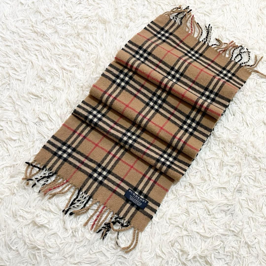 BURBERRY バーバリー ロンドン マフラー ラムウール100%