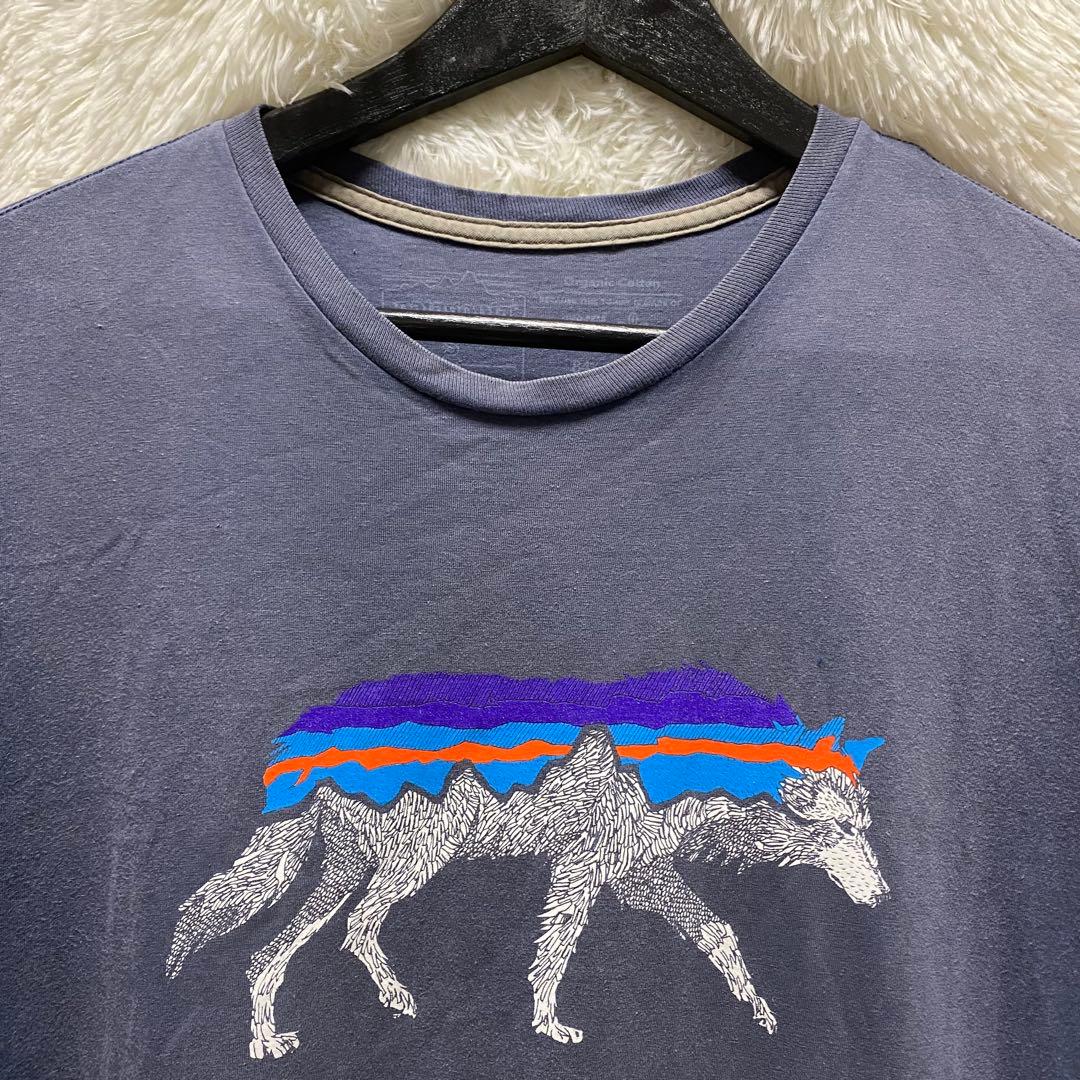patagonia パタゴニア アニマル　ウルフ　Tシャツ　ネイビー　Sサイズ