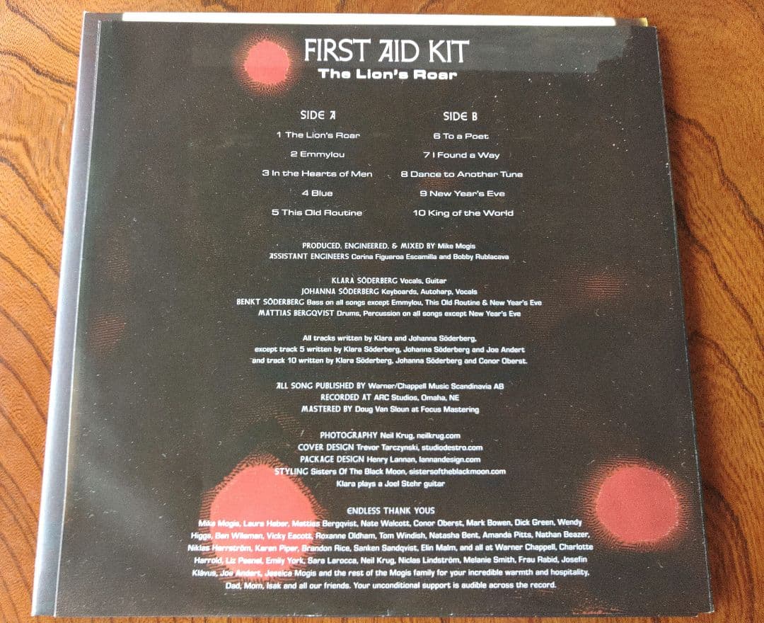 First Aid Kit ‎– The Lion's Roar LPレコード