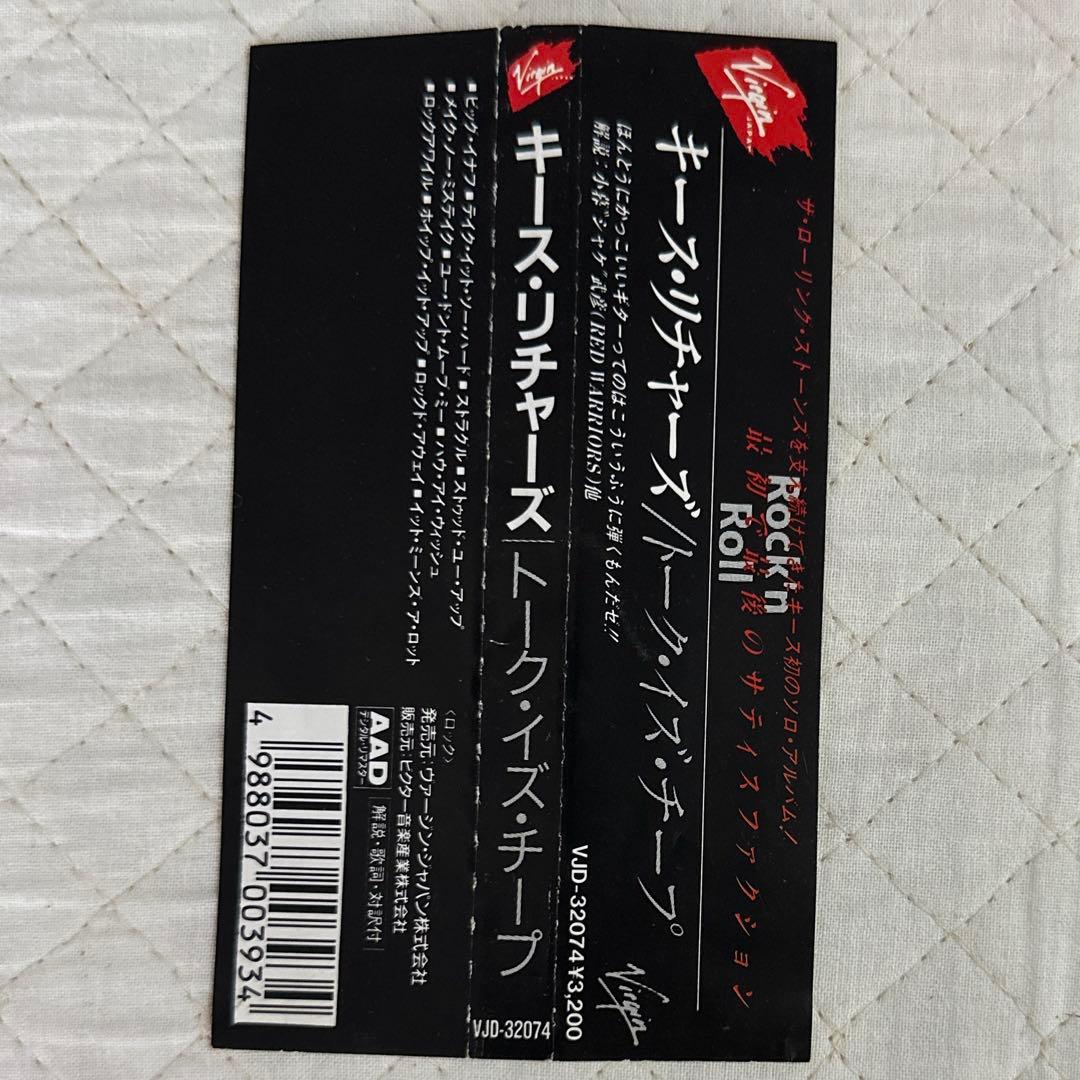 旧規格版！帯付き！国内盤！キース・リチャーズ / トーク・イズ・チープ