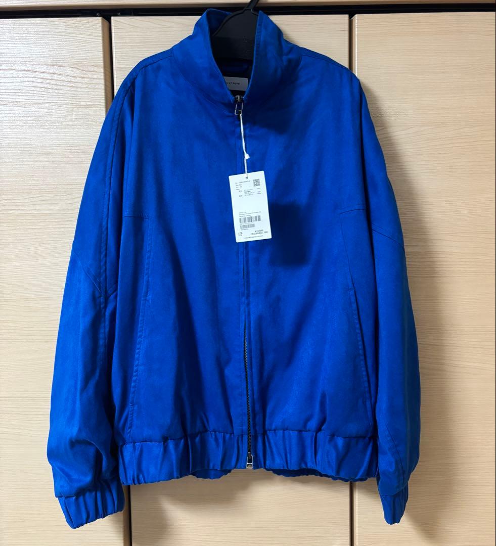 週末限定ADAM ET ROPÉ 青 ジッパー付き スタンドカラー ジャケット