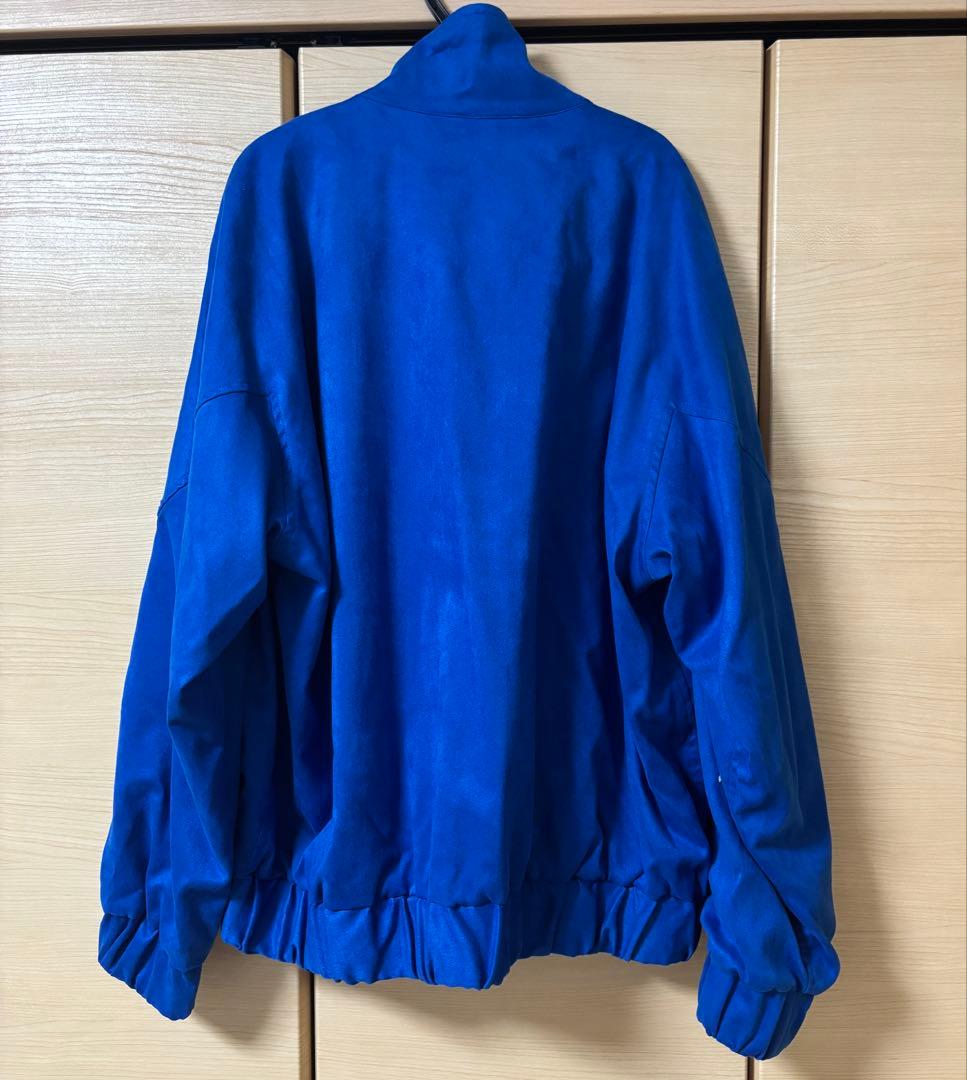 週末限定ADAM ET ROPÉ 青 ジッパー付き スタンドカラー ジャケット