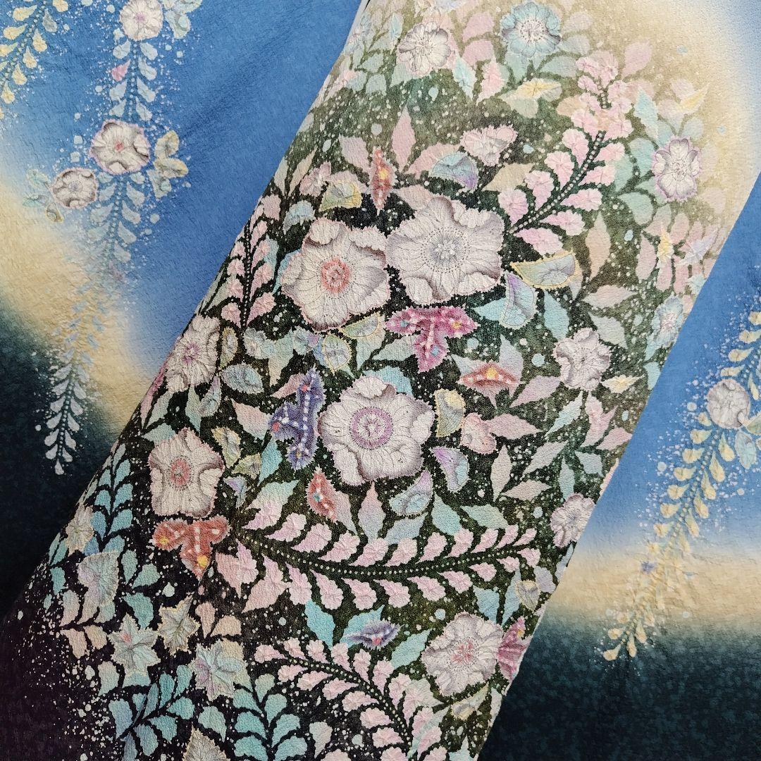 振袖フルセット(8点)名門！翠山工房 落款入り・辻ヶ花・辻が花・絞り・やまと御誂
