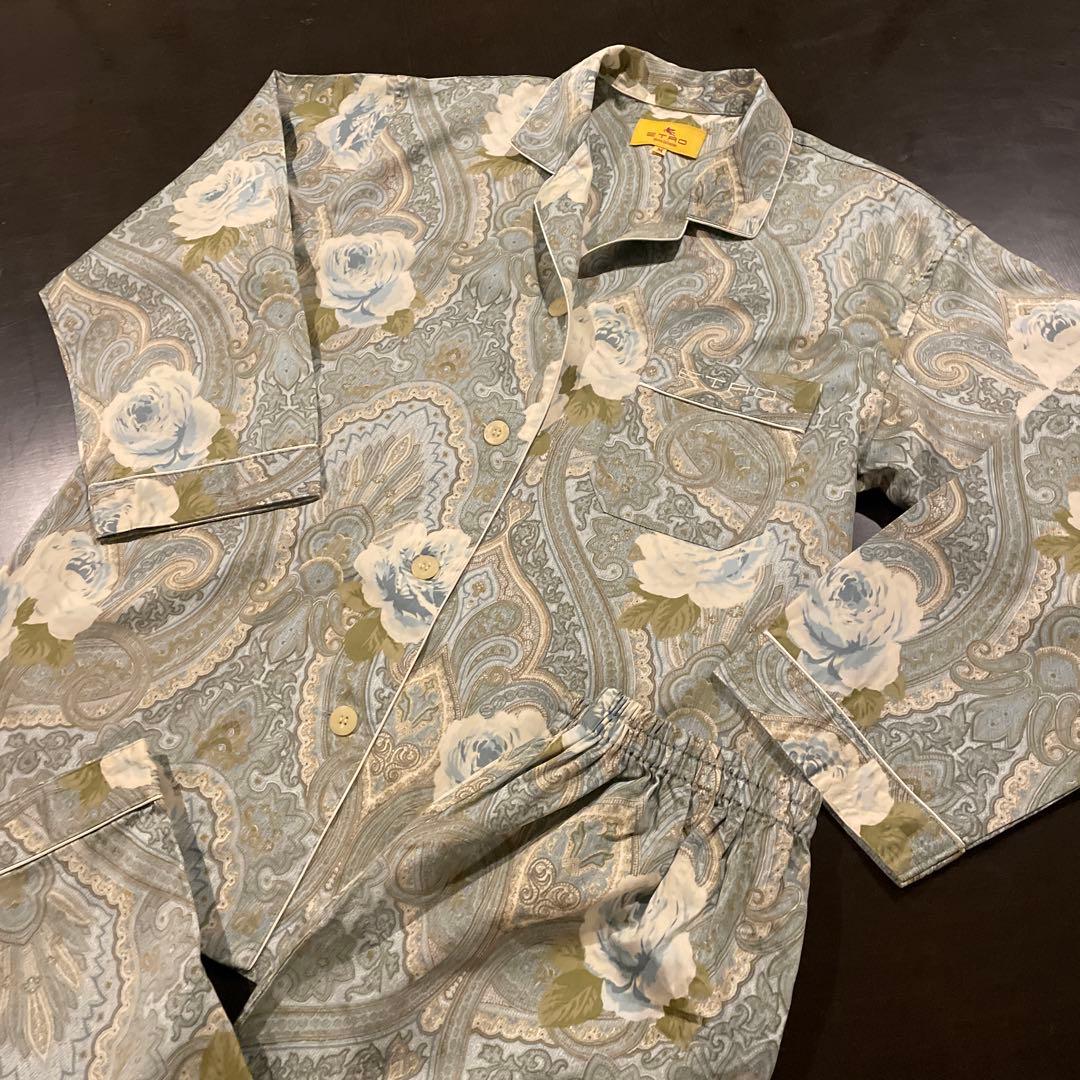 美品　エトロ　パジャマ　M ルームウェア　ペイズリー柄