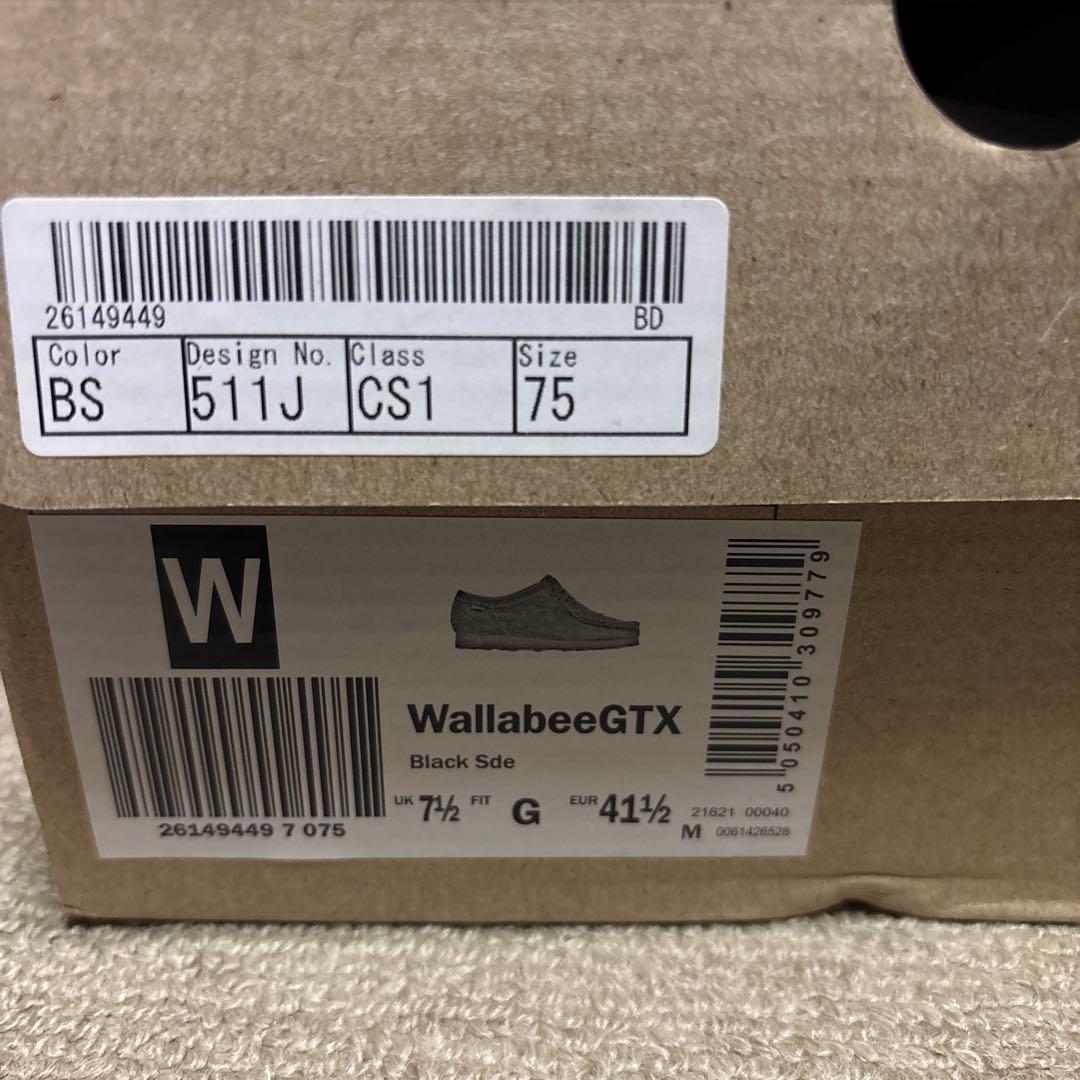 クラークス　ワラビーgtx uk 7ハーフ