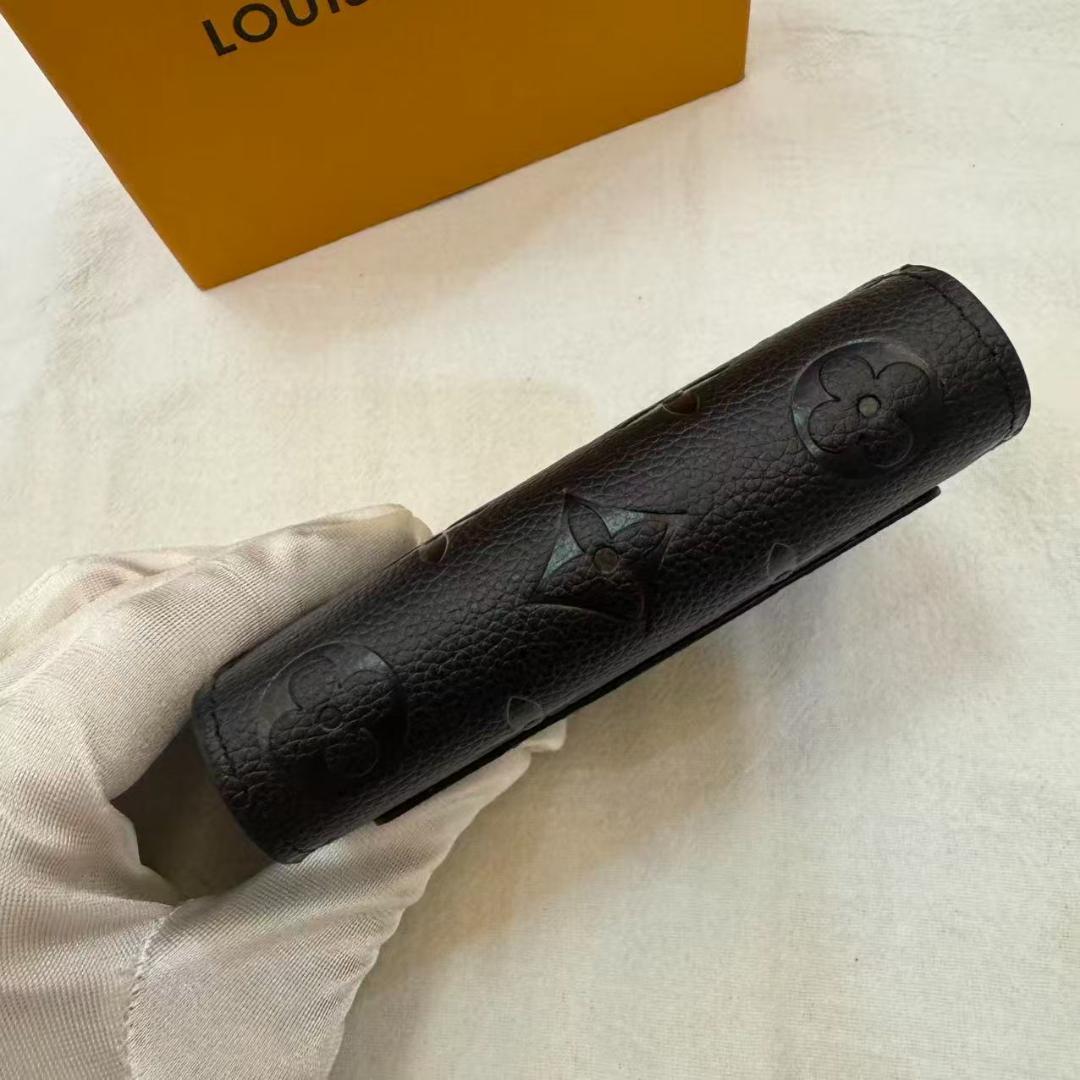 【匿名配送】ルイヴィトン 二つ折り財布 ブラック