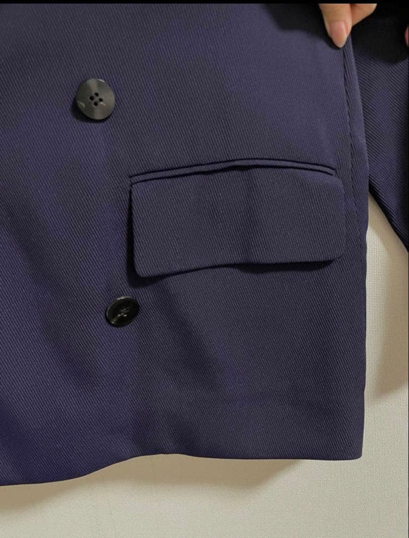 overcoat ネイビー ダブルブレスト オーバーコート