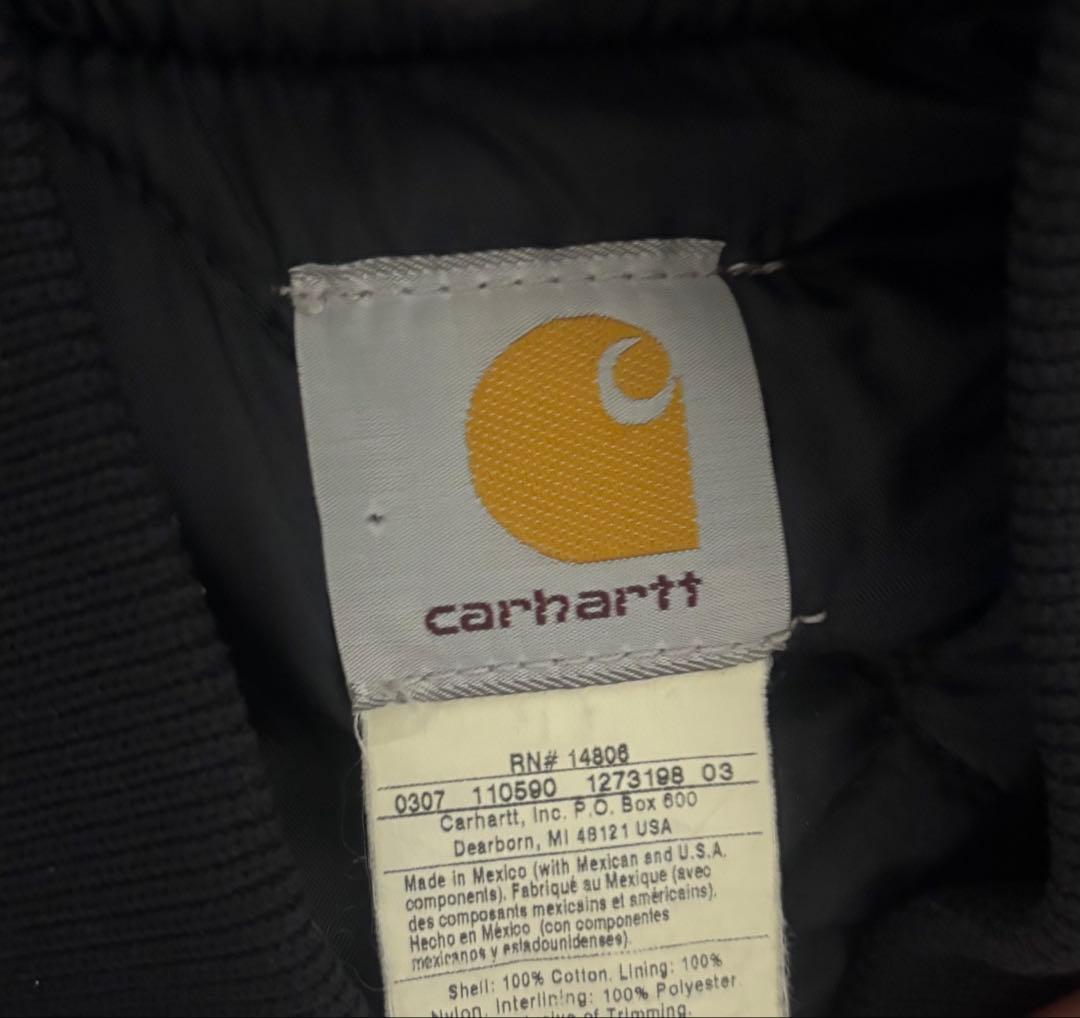 Carhartt ダックベスト カーキ ワークベスト 中綿 USA 古着