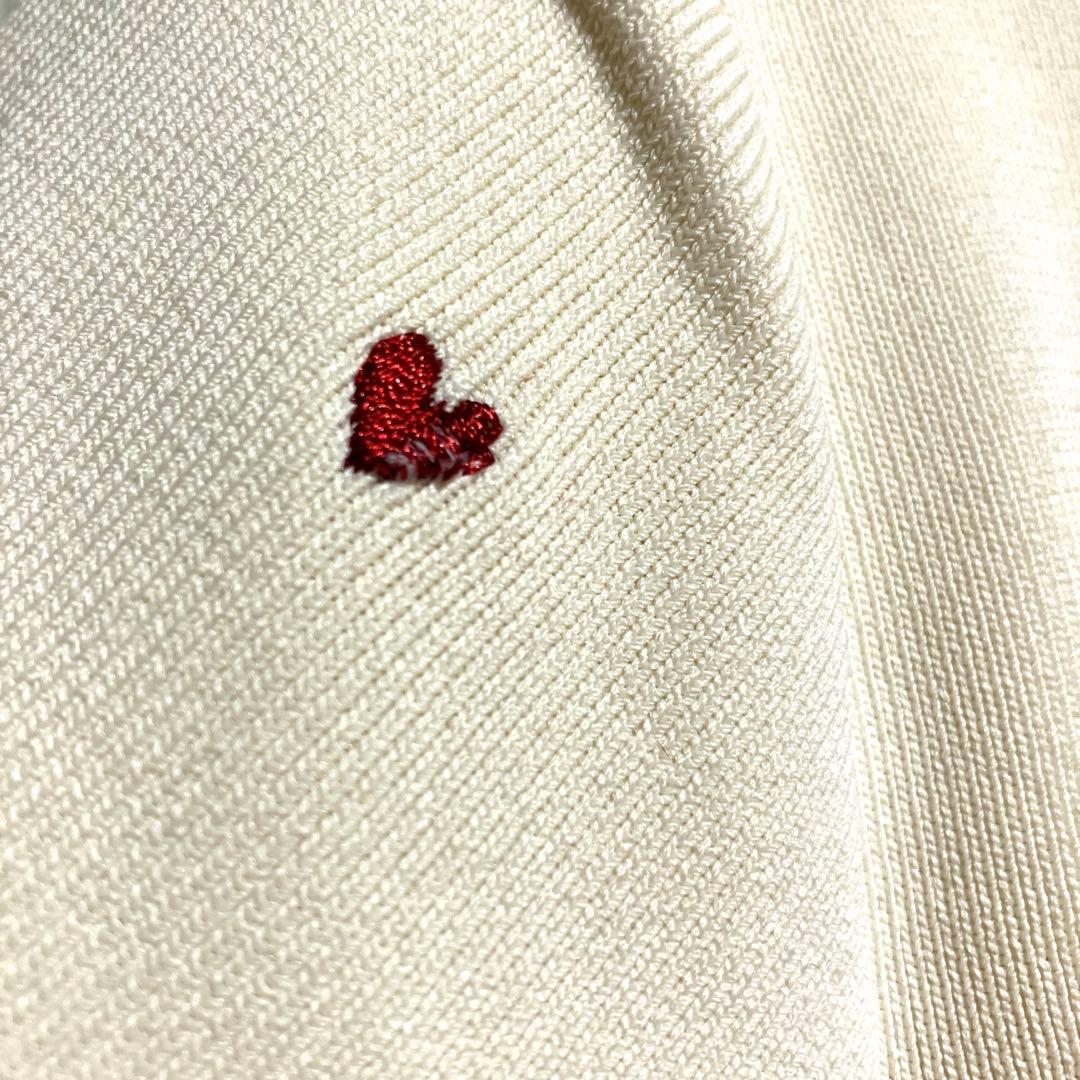 Apuweiser-richeアプワイザーリッシェ♦︎ハート刺繍カラーカーデ