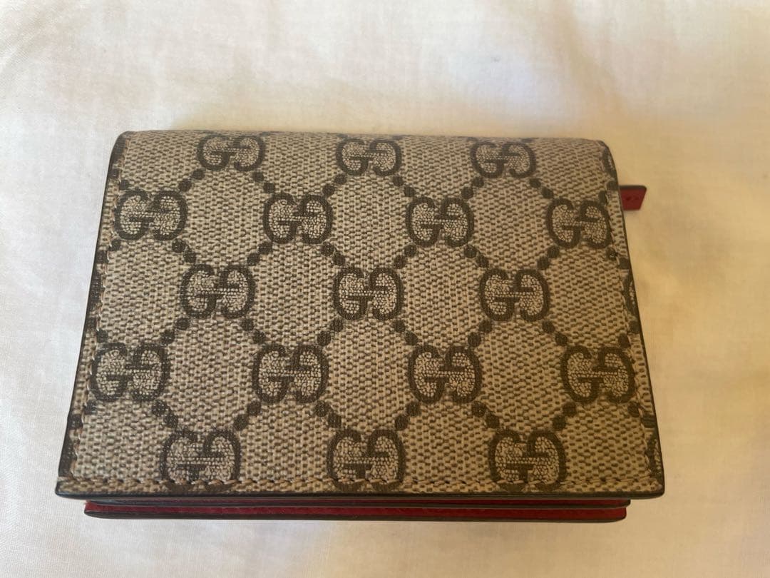 GUCCI GGスプリーム チェリー スモールウォレット 二つ折り財布