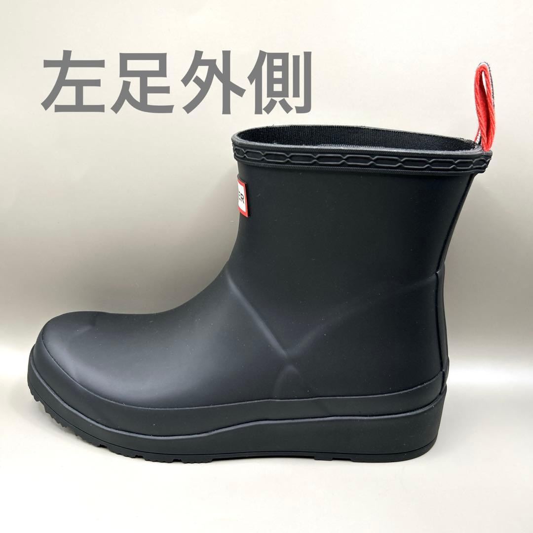 ハンター　HUNTER レインブーツ ショート UK5 24 長靴 黒 ブラック
