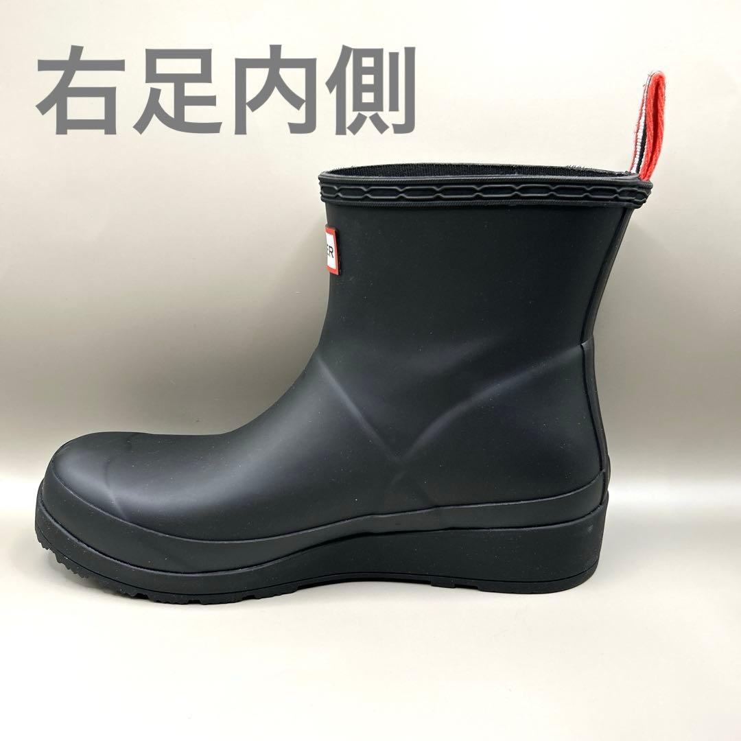 ハンター　HUNTER レインブーツ ショート UK5 24 長靴 黒 ブラック