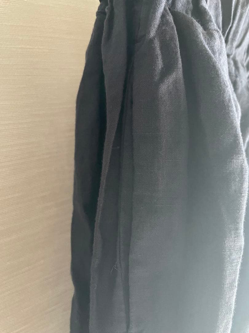 nest Robe リネンタックギャザーマキシスカート　ダークネイビー