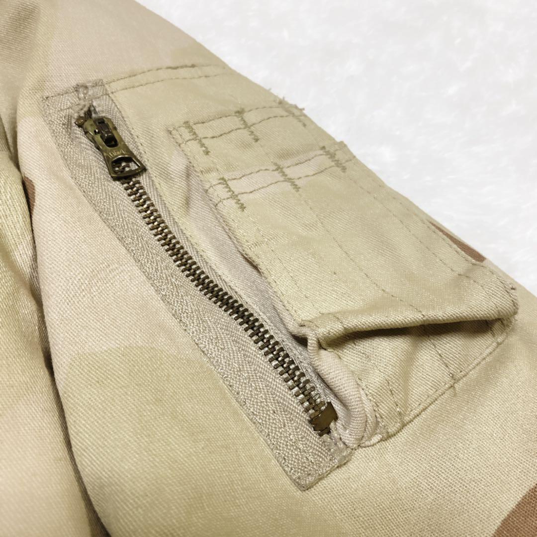 【はや】デザートカモ 80s USA製 ALPHA MA-1 フライトジャ